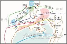 中置青島風景交通圖