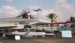 （圖）1998年杜拜航空展的颱風戰機原型機