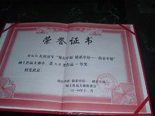 2010年的獲獎證書