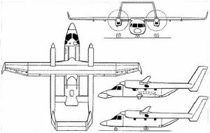 S-80運輸機三視圖