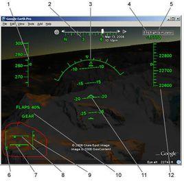 谷歌地球飛行模擬器