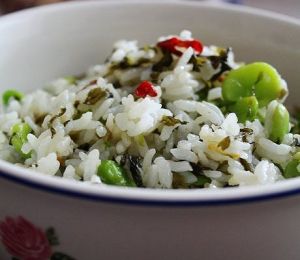 蠶豆雪菜炒飯