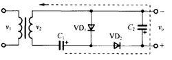 圖2  二倍壓整流電路