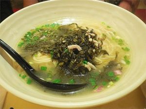 雪菜肉絲湯