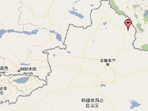 阿尕什敖包鄉在新疆維吾爾自治區內位置