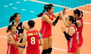 亞洲杯女排2隊3-0戰勝韓國1隊