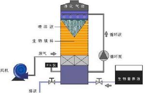 圖1.滴濾池結構