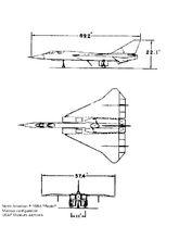 XF-108試驗機三視圖