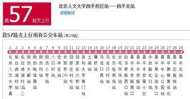 北京公交昌57路支