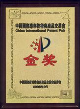 中國國際專利技術與產品交易會金獎