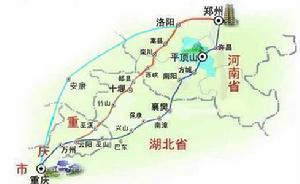 據稱是鄭渝鐵路最新的南、北、中三個線路方案