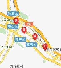 青海省工人療養院地圖