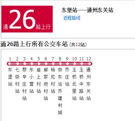 北京公交通26路