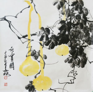 宋重霖作品《秋寶》68x69cm