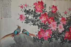 畢強花鳥人物作品