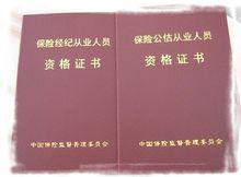 保險經紀、保險公估人證書