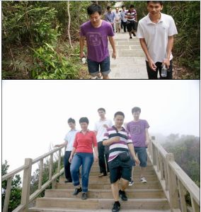 2011年5月4日，大廣壩公司團委組織開展了集“快樂、健康、愛國、勵志”為一體的登山活動。