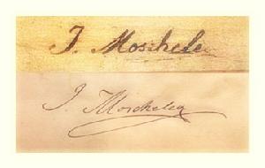 Ignaz Moscheles (1794～1870),Signature