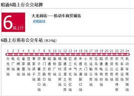 昭通公交6路