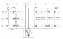 圖1機械循環上供下回式熱水供暖系統