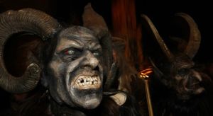 德國Krampus遊行 滿大街青面獠牙的聖誕老人