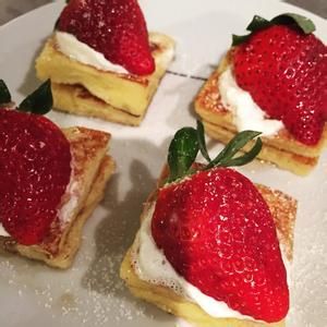 法式三角草莓吐司