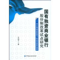 國有獨資商業銀行股份制改革試點研究