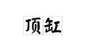 頂缸[詞語釋義]