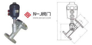 J645F法蘭式氣動角座閥