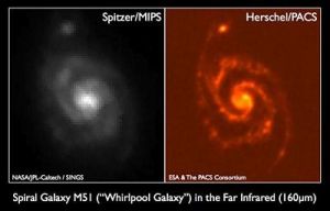 新拍攝的圖片在清晰度上遠遠超過美國“斯皮策”太空望遠鏡拍攝的圖像。