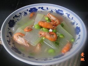 鰣蝦毛豆冬瓜湯