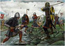 撒克遜軍隊與維京人的戰鬥