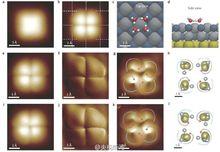 單個水分子、四分子水團簇的內部結構