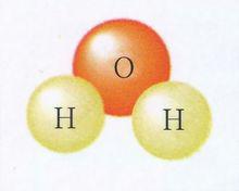 一個水分子模型（水分子）