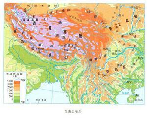 西南地區地形