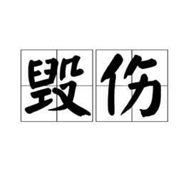 毀傷[詞語概念]