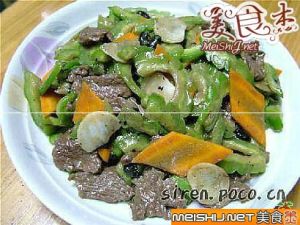 涼瓜豆豉炒牛肉