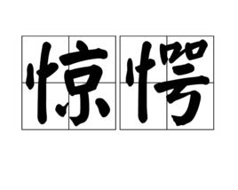 驚愕[漢語詞語]