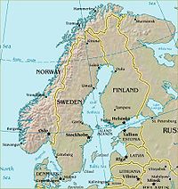 斯堪的納維亞山脈地理位置