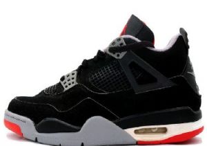 Air Jordan 4 Retro - Black/Cement/White/Red