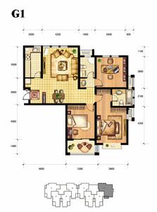 山水灣G13室2廳2衛1廚 122.00㎡