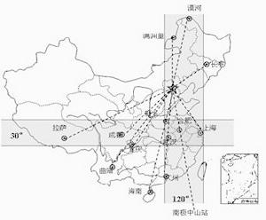 中國已有15個空間環境監測台站的分布