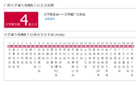 廣州公交大學城專線4路