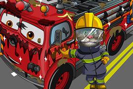湯姆貓洗消防車