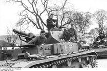 進軍南斯拉夫的德國第12軍團第11裝甲師