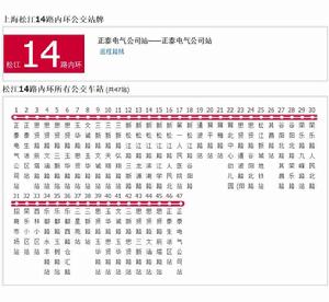 上海公交松江14路