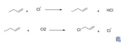 3-氯丙烯的自由基反應