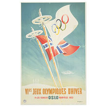 1952年奧斯陸冬奧會海報
