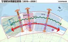 寧波杭州灣新區空間規劃圖