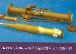 PF89式80mm單兵火箭1型破甲彈系統